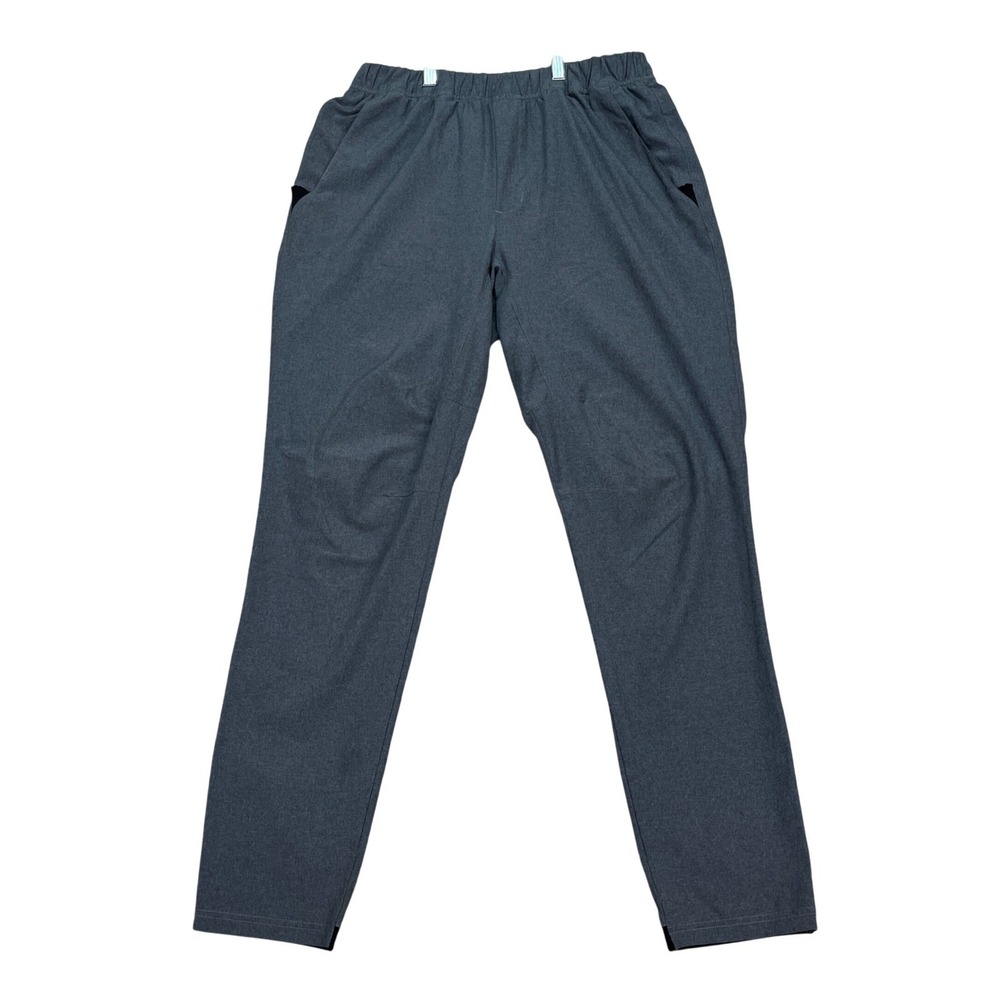 Adidas Aeroready Training Pants Mens Medium Gray Heathered Elastic Ankle Joggers